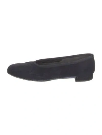 Pre-owned Stuart Weitzman Suede Flats In Blue