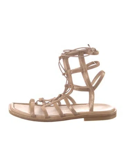 Pre-owned Stuart Weitzman Suede Gladiator Sandals