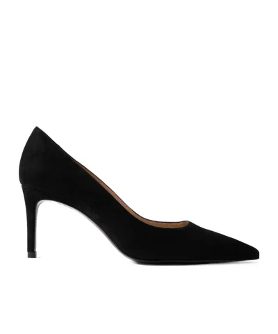 Stuart Weitzman Suede High-heel Pumps In Black