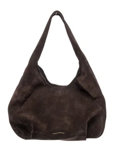 Pre-owned Stuart Weitzman Suede Hobo In Brown