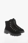Stuart Weitzman Noho Hiker Shearling-lined Boots In Black