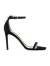 Stuart Weitzman Nudistcurve 100 Strap Sandal In Black