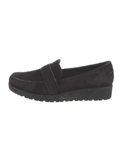 Pre-owned Stuart Weitzman Suede Loafers In Multi