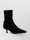 Stuart Weitzman Naomi Stretch Suede Ankle Booties