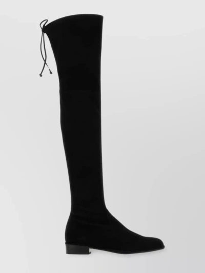 STUART WEITZMAN SUEDE OVER-THE-KNEE ROUND TOE BOOTS