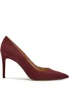 Stuart Weitzman Suede Pointed-toe Pumps In Animal Print