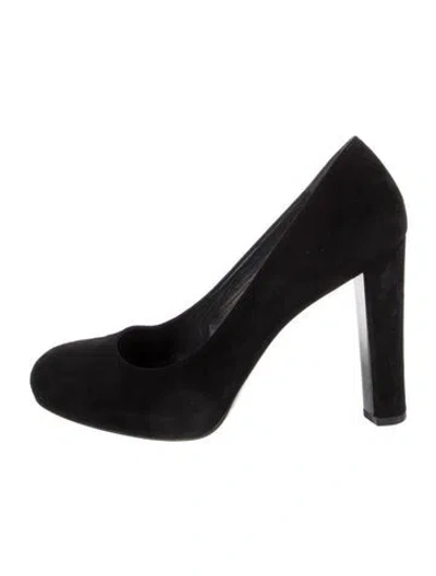 Pre-owned Stuart Weitzman Suede Pumps In Black