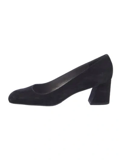 Pre-owned Stuart Weitzman Suede Pumps In Black
