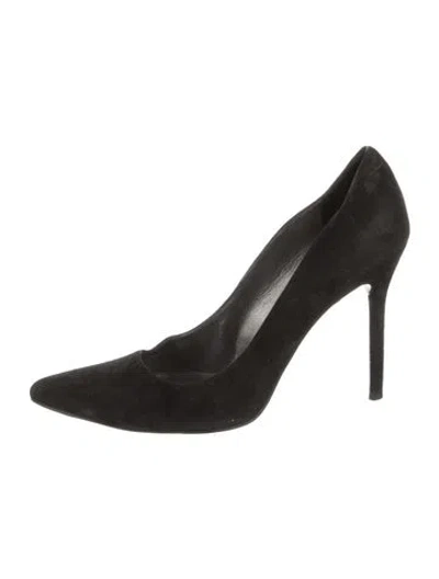 Pre-owned Stuart Weitzman Suede Pumps In Black