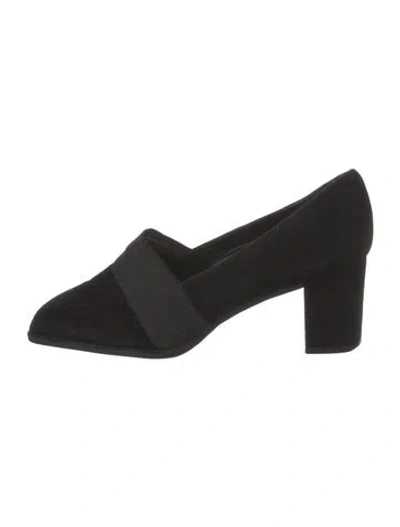 Pre-owned Stuart Weitzman Suede Pumps In Black