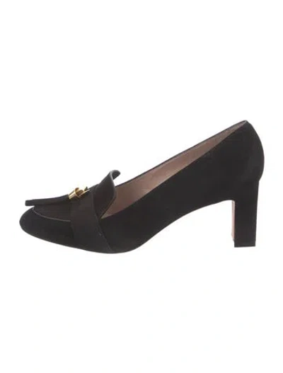 Pre-owned Stuart Weitzman Suede Pumps In Black