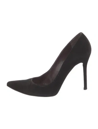 Pre-owned Stuart Weitzman Suede Pumps In Black