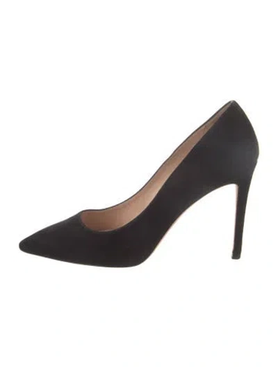 Pre-owned Stuart Weitzman Suede Pumps In Black