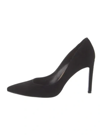 Pre-owned Stuart Weitzman Suede Pumps In Black