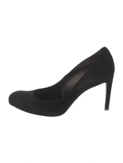 Pre-owned Stuart Weitzman Suede Pumps In Black