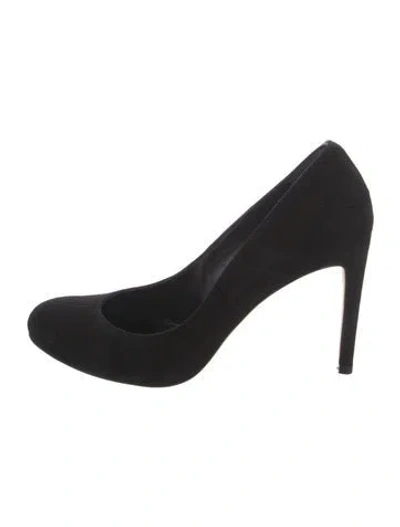 Pre-owned Stuart Weitzman Suede Pumps In Black
