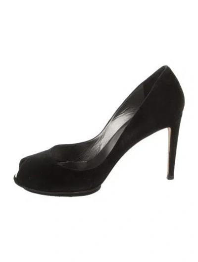 Pre-owned Stuart Weitzman Suede Pumps In Black