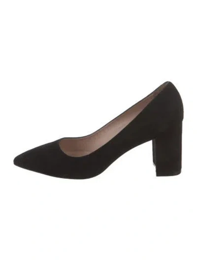 Pre-owned Stuart Weitzman Suede Pumps In Black