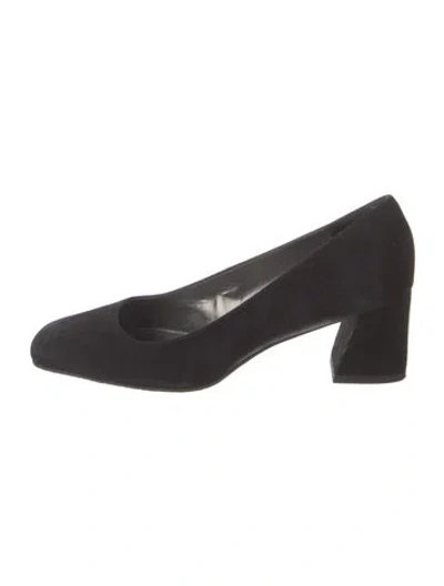 Pre-owned Stuart Weitzman Suede Pumps In Black