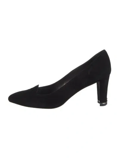 Pre-owned Stuart Weitzman Suede Pumps In Black