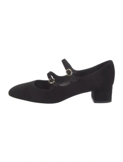 Pre-owned Stuart Weitzman Suede Pumps In Black