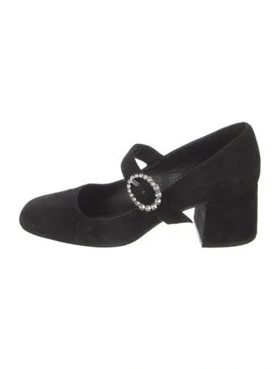 Pre-owned Stuart Weitzman Suede Pumps In Black