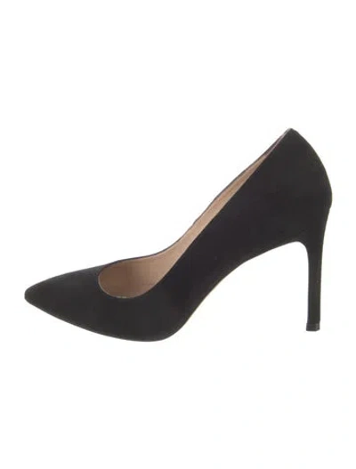 Pre-owned Stuart Weitzman Suede Pumps In Black