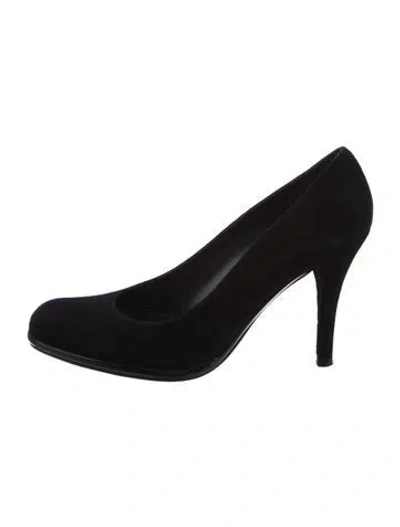 Pre-owned Stuart Weitzman Suede Pumps In Black
