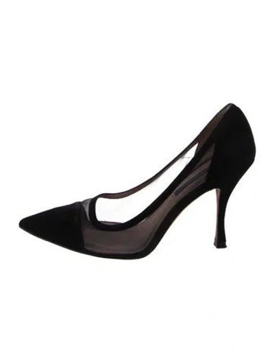 Pre-owned Stuart Weitzman Suede Pumps In Black