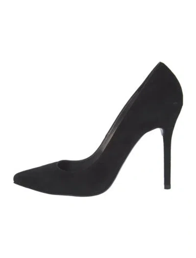 Pre-owned Stuart Weitzman Suede Pumps In Black