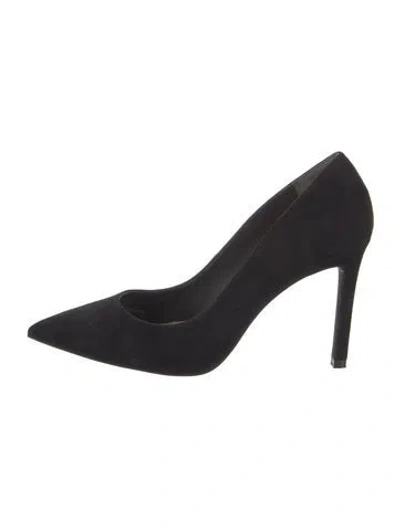 Pre-owned Stuart Weitzman Suede Pumps In Black