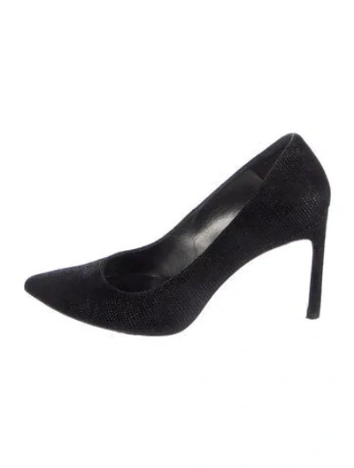 Pre-owned Stuart Weitzman Suede Pumps In Black