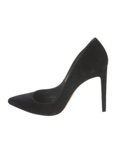 Pre-owned Stuart Weitzman Suede Pumps In Black