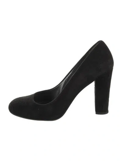 Pre-owned Stuart Weitzman Suede Pumps In Black