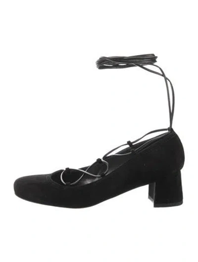 Pre-owned Stuart Weitzman Suede Pumps In Black