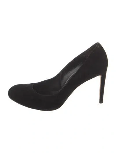 Pre-owned Stuart Weitzman Suede Pumps In Black