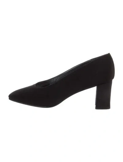 Pre-owned Stuart Weitzman Suede Pumps In Black