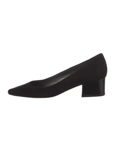 Pre-owned Stuart Weitzman Suede Pumps In Black