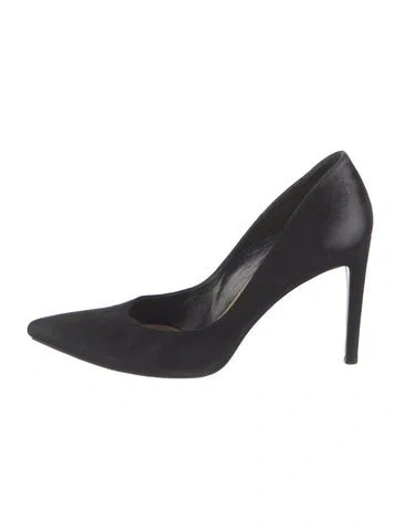 Pre-owned Stuart Weitzman Suede Pumps In Black
