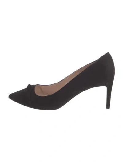Pre-owned Stuart Weitzman Suede Pumps In Black