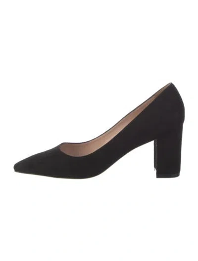 Pre-owned Stuart Weitzman Suede Pumps In Black