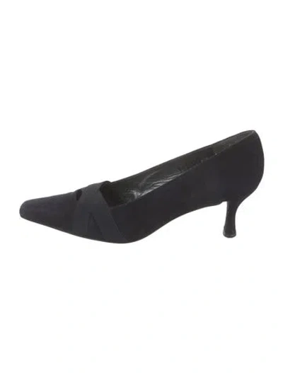Pre-owned Stuart Weitzman Suede Pumps In Blue