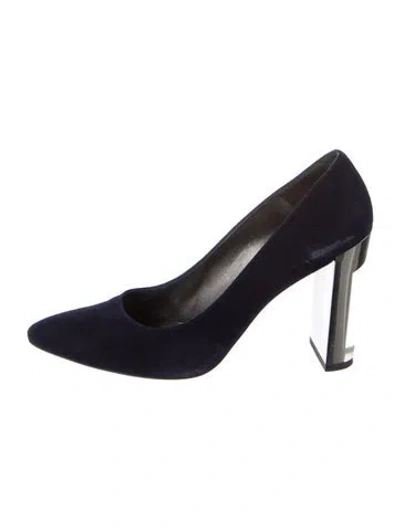 Pre-owned Stuart Weitzman Suede Pumps In Blue
