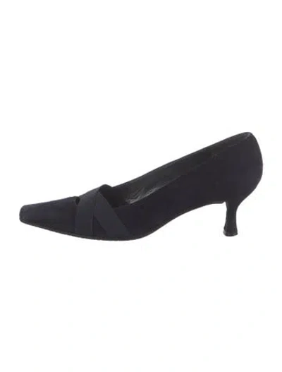 Pre-owned Stuart Weitzman Suede Pumps In Blue