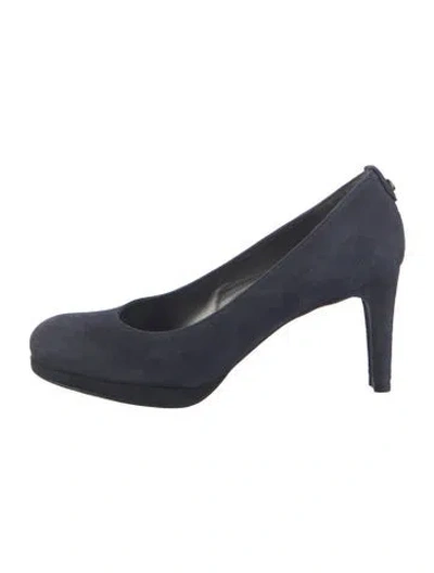 Pre-owned Stuart Weitzman Suede Pumps In Blue