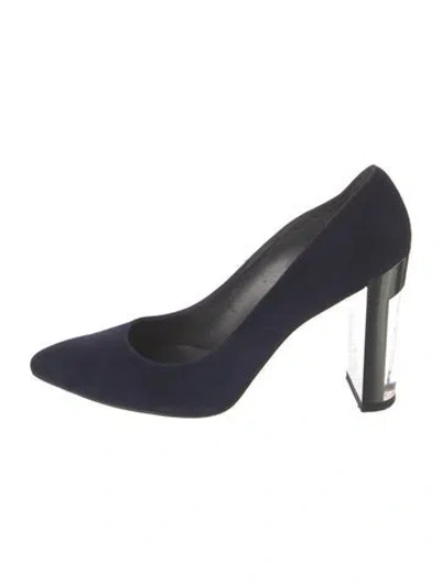 Pre-owned Stuart Weitzman Suede Pumps In Blue