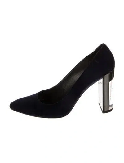 Pre-owned Stuart Weitzman Suede Pumps In Blue