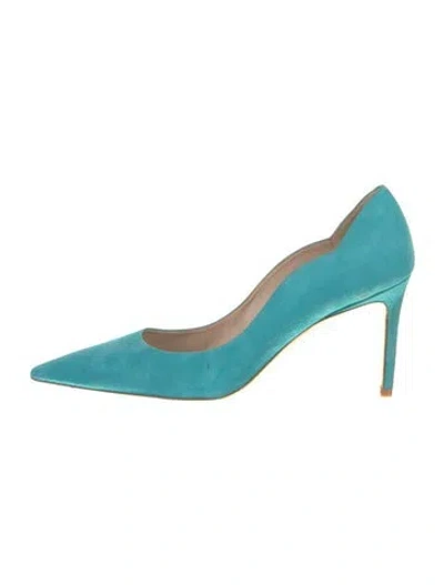 Pre-owned Stuart Weitzman Suede Pumps In Blue
