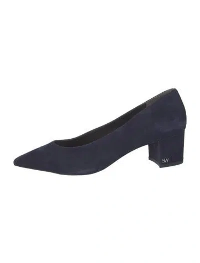 Pre-owned Stuart Weitzman Suede Pumps In Blue