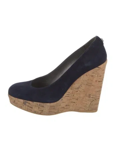 Pre-owned Stuart Weitzman Suede Pumps In Blue